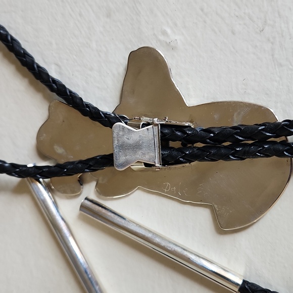 Amazing NWOT Native American Zuni Inlaid Antelope Bolo by Dale Edaakie ♥️🦌🎁 - Picture 6 of 13